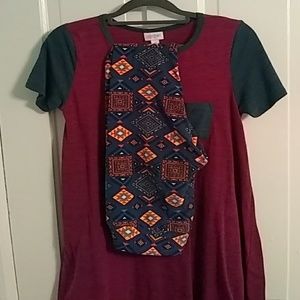 GUC LuLaRoe outfit-XS Carly, OS leggings